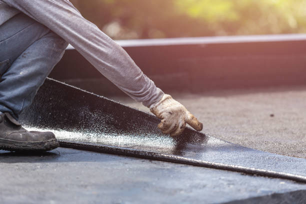 Professional Crawl Space Encapsulation technician working in Newton, MA